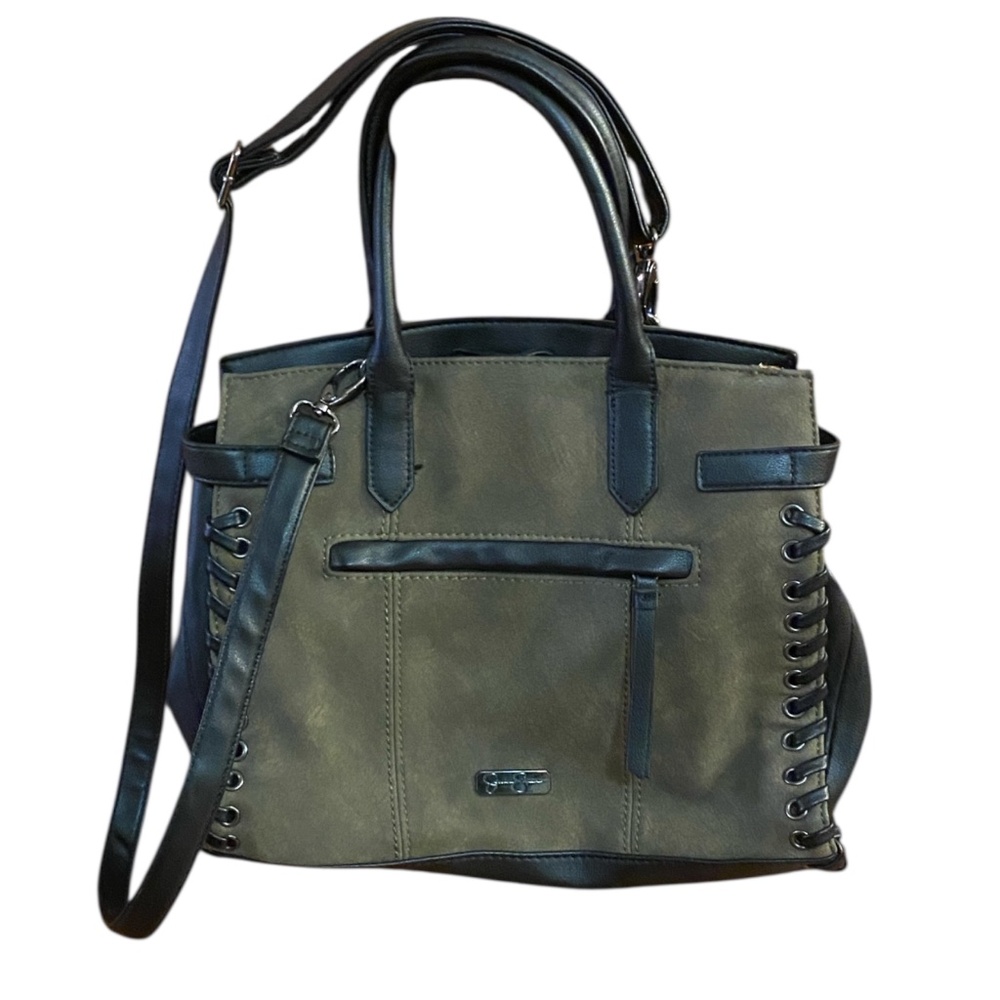 Jessica Simpson Green Suede Handbag